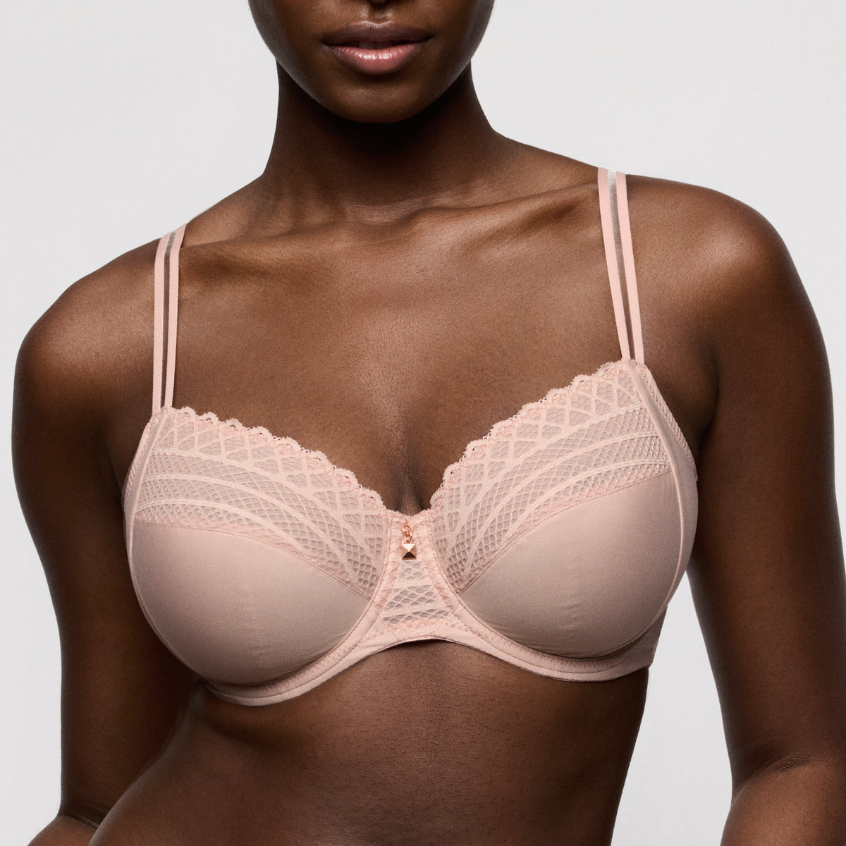 Primadonna Twist Twist Side Full Cup Bra In Powder Rose