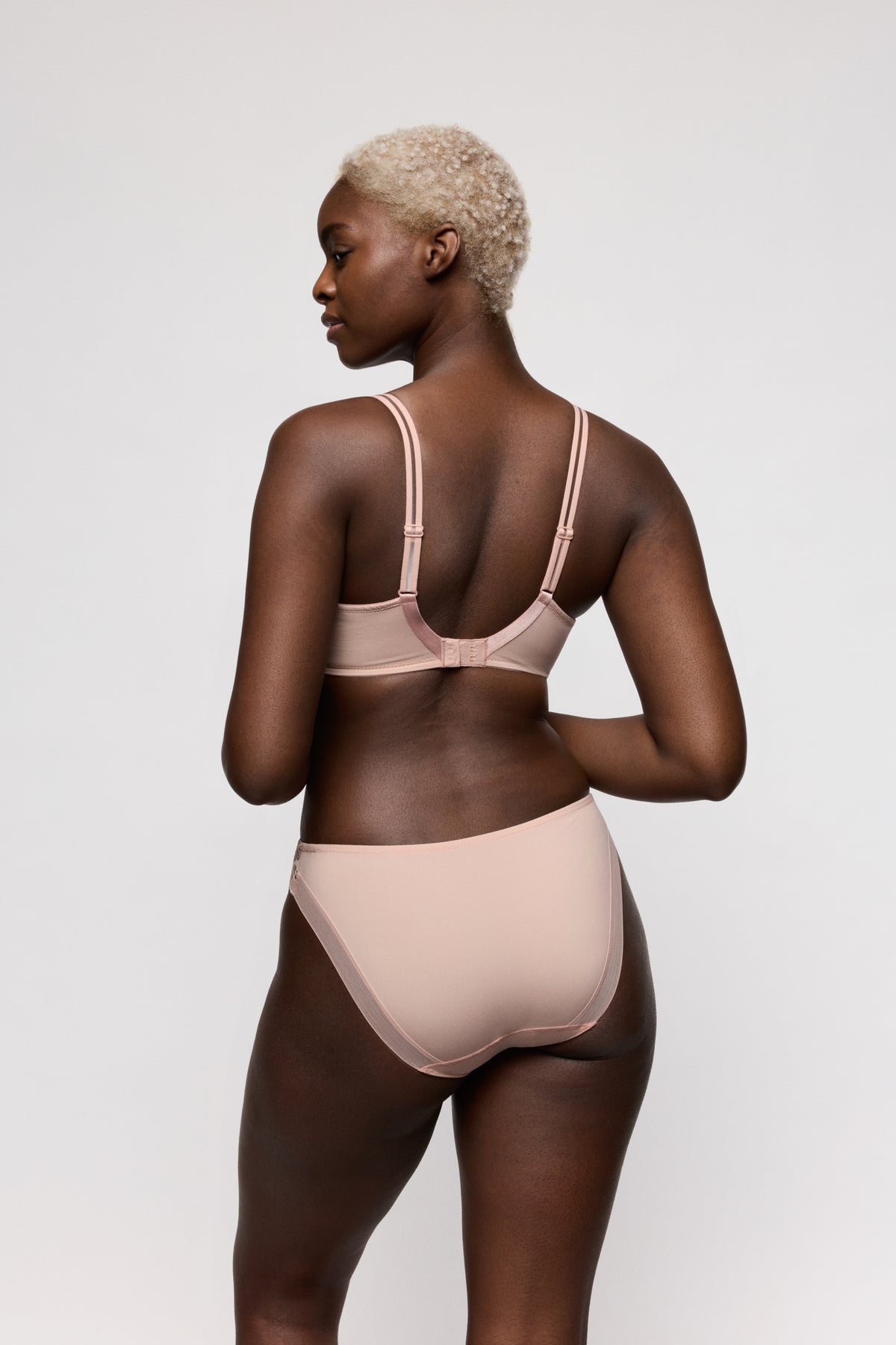 Primadonna Twist Twist Side Rio Briefs In Powder Rose