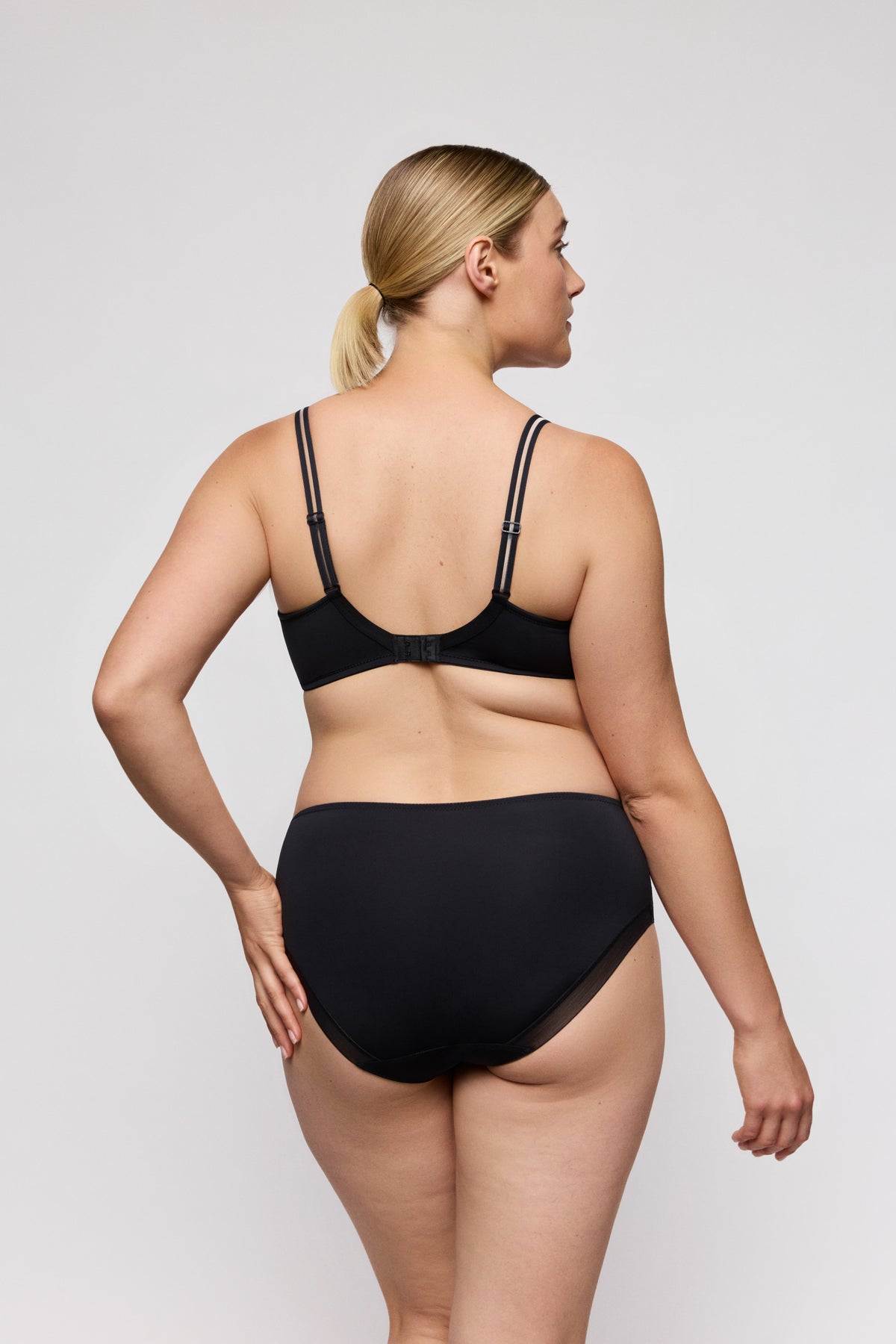 Primadonna Twist Twist Side Full Briefs In Charcoal