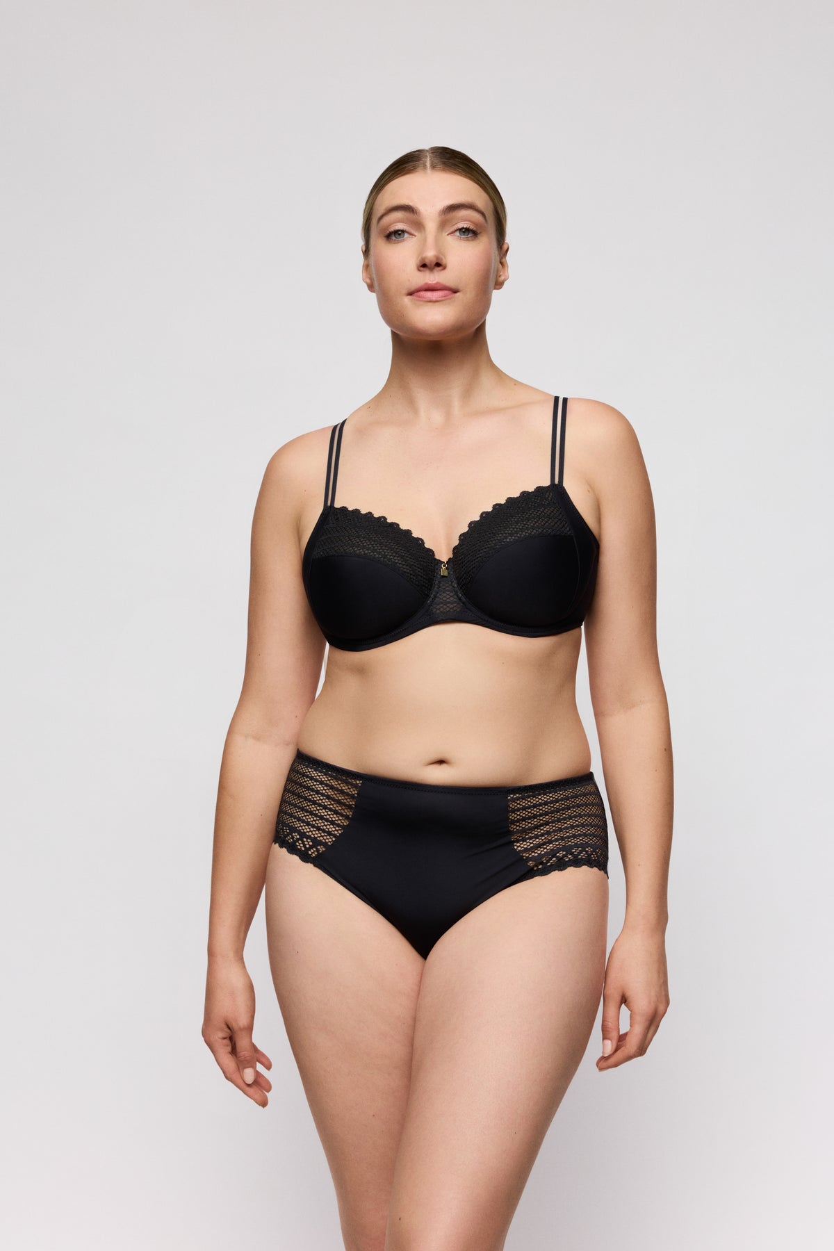 Primadonna Twist Twist Side Full Briefs In Charcoal