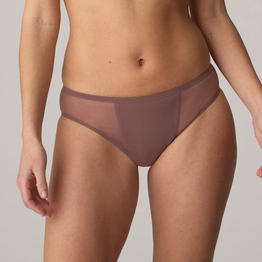 Marie Jo Louie Rio Briefs In Satin Taupe