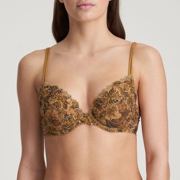 Marie Jo Jane Push Up Bra with Removable Pads in Gold Size B-E