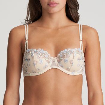 Marie Jo Nathy Balcony Padded Bra with Seam in Pearled Ivory size A-E