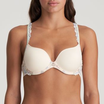 Marie Jo Nathy Padded Heart Shaped Bra in Pearled Ivory size A-E