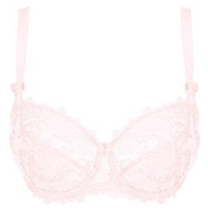 Empreinte Louise non moulded wired Low Neck Bra in Rose Jasmin