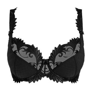 Empreinte Thalia Jacquard Underwired Low Neck Non Moulded Bra in Black New Style!